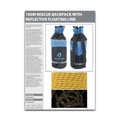 100m Rescue Backpack Datasheet
